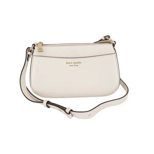 Kate Spade Bleecker Saffiano Leather Small Parchment Crossbody Bag